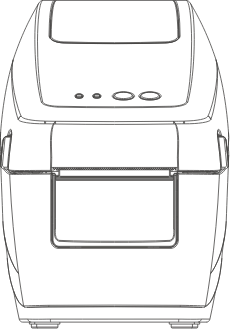 景區(qū)腕帶打印機前視