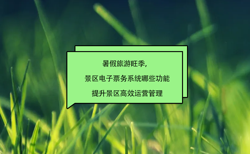 暑假旅游旺季，景區(qū)電子票務(wù)系統(tǒng)哪些功能提升景區(qū)高效運營管理