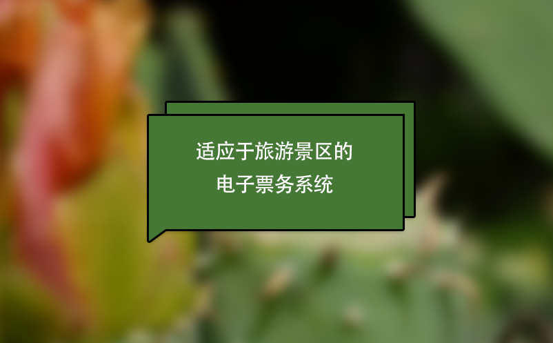適應(yīng)于旅游景區(qū)的電子票務(wù)系統(tǒng)