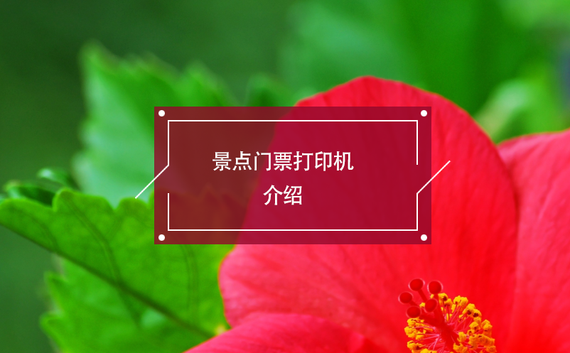 景點(diǎn)門票打印機(jī)介紹 