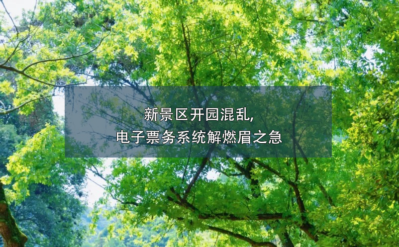 新景區(qū)開園混亂,電子票務(wù)系統(tǒng)解燃眉之急