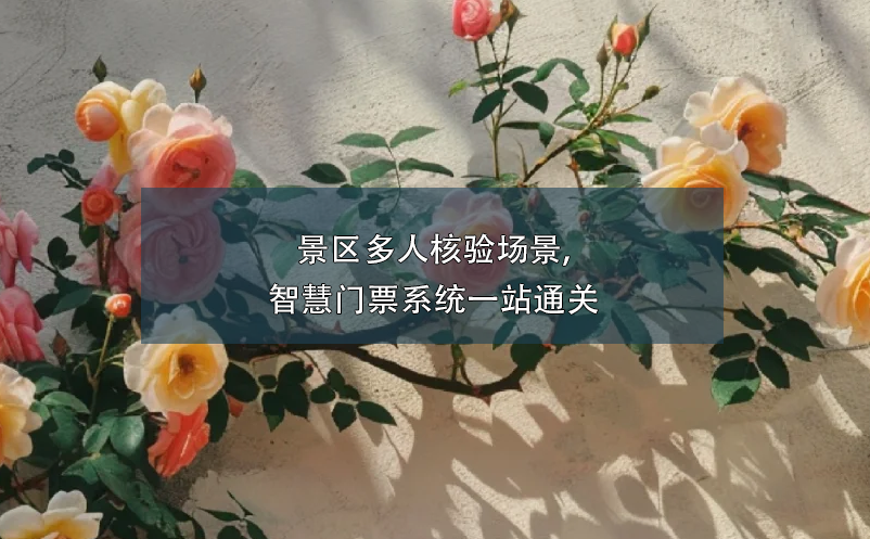 景區(qū)多人核驗場景,智慧門票系統(tǒng)一站通關(guān)