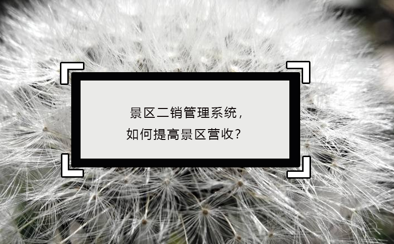 景區(qū)二銷管理系統(tǒng)，如何提高景區(qū)營收？