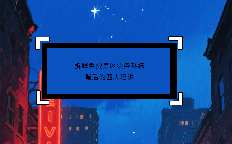 拆解免費(fèi)景區(qū)票務(wù)系統(tǒng)背后的四大陷阱