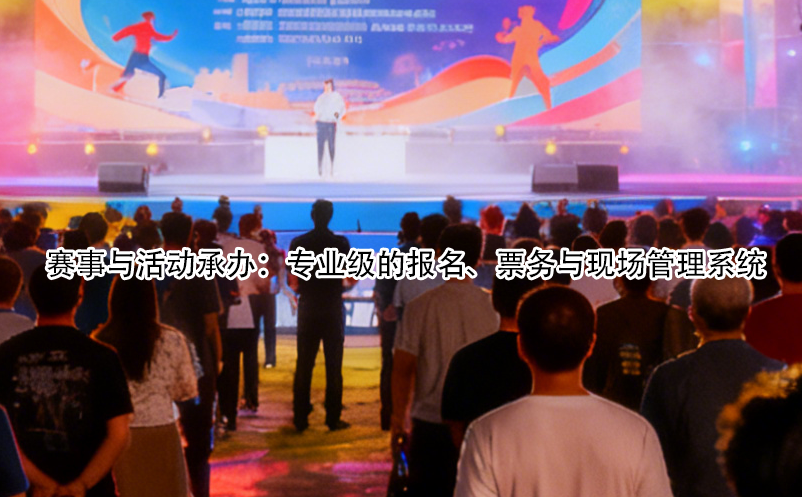 賽事與活動承辦：專業(yè)級的報名、票務與現(xiàn)場管理系統(tǒng)